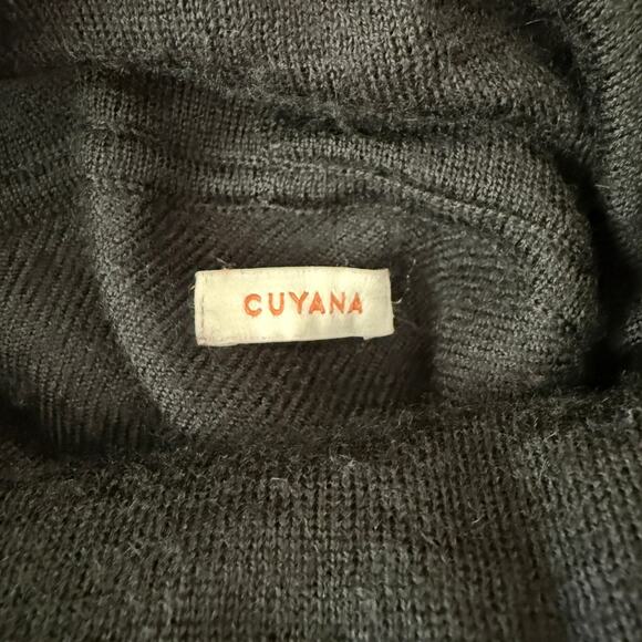 Cuyana Baby Alpaca Wool Black Turtleneck Sweater Oversized Boxy Lagenlook | XL - Picture 3 of 6